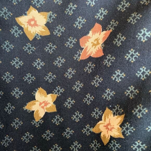 Vintage 90s  Floral Print Tailored Suit Waistcoat Vest Adjustable Tie Back 10 - Picture 8 of 9